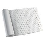 White Fishbone – Modu floor Vinyl rug Image